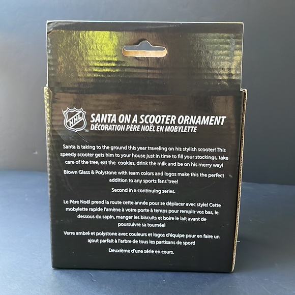 New NHL Winnipeg Jets Santa on a Scooter Ornament Christmas Decor Gift Idea - Picture 4 of 5